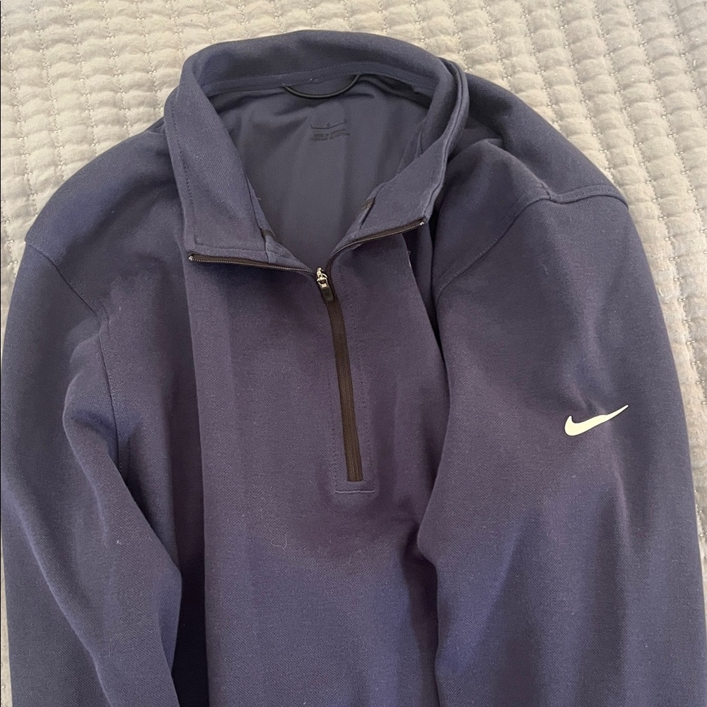 Nike Dark Blue Quarter-Zip Pullover